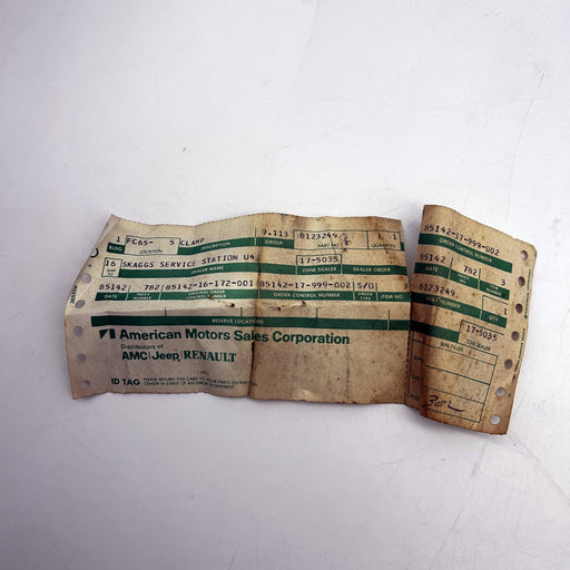 AMC Jeep 8123249 Clamp Rear Propeller Shaft Body End Dust Cover Large OEM NOS 2