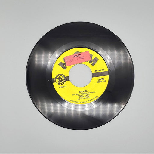 David Rose & His Orchestra Bonanza Single Record MGM Records 1960 K12965 1