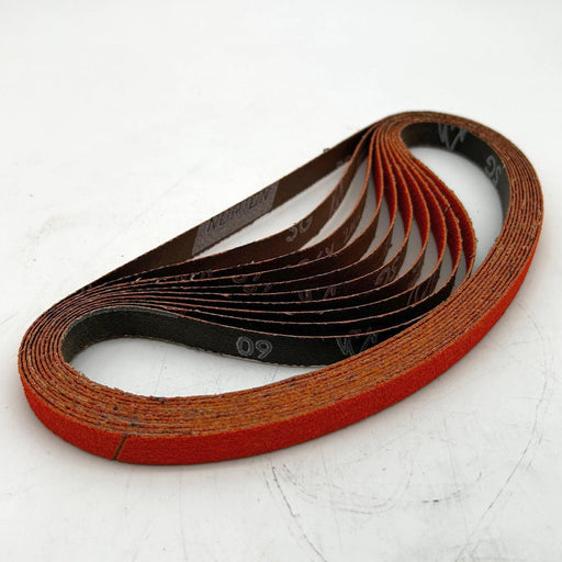 Dynabrade 79148 Sanding Belt 1/2" x 24" Medium 60 Grit Norton SG Ceramic 10pk 1