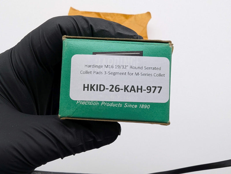 Hardinge M16 19/32" Round Serrated Collet Pads 3-Segment for M-Series Collet