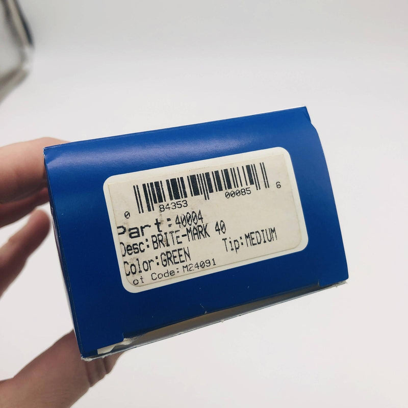 Dykem Brite Mark 40 Green Paint Marker Medium Tip Valve Action 40004 Pack of 12 2