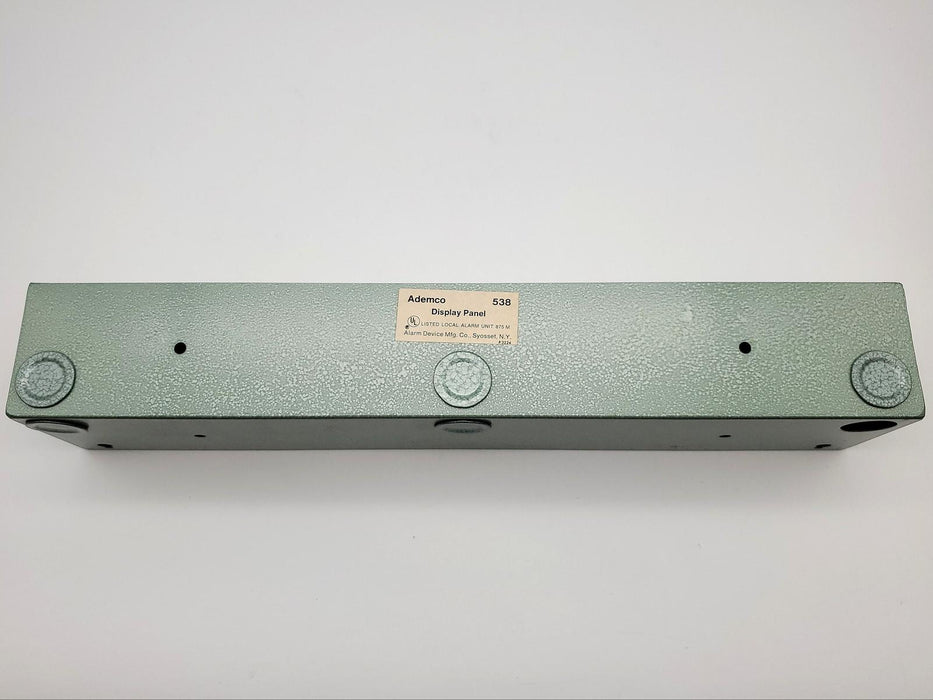Ademco 538 Display Panel for Mini-Modularm 50 Segment 19"L x 3-5/8"H NOS 5