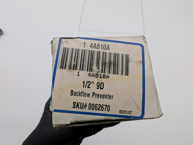Watts 9D-M3 1/2" Backflow Preventer w/ Atmospheric Vent 175 PSI Max Brass Body 6