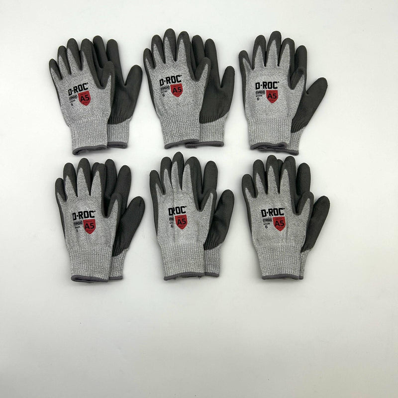 Magid D-Roc GPD590 Chemical and Cut Resistant Glove Size 6 XS Poly Palm 6 Pairs 8