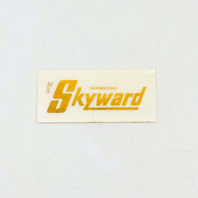Norwegian Cruise Lines Decal Sticker Vintage M/S MS Skyward White Ship Boat 2x1" 11