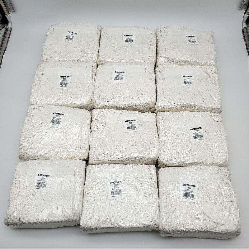 Kleenwell RS20 20 Oz Mop Heads Rayon 4 Ply Cotton Saddle Pack of 12 4