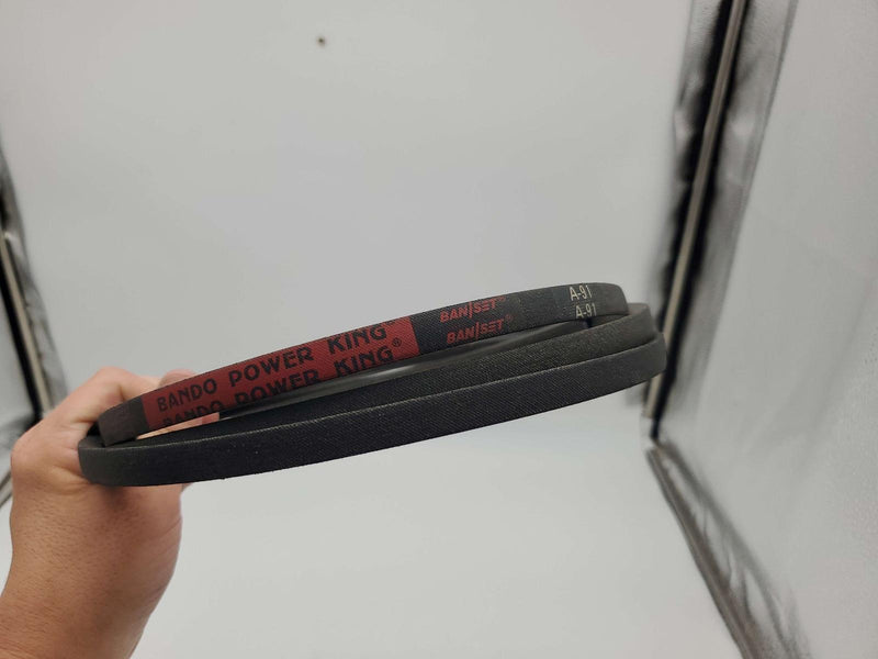 Bando A91 Belt 1/2" Width 93" Length 0.31" Thick Power King V-Belt 3