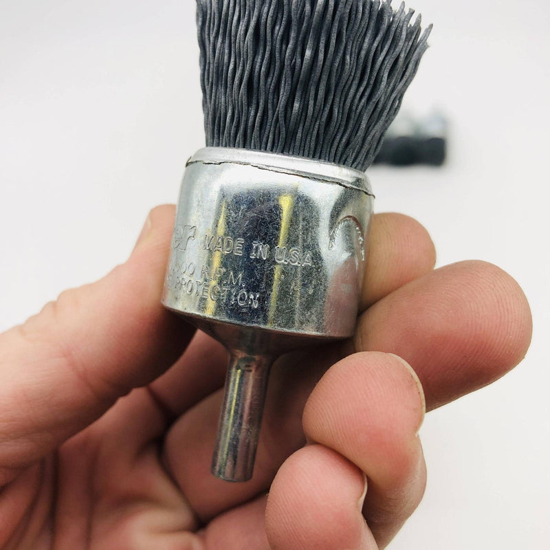 7x Weiler 10155 Nylox End Brush Abrasive 1" .022/320 Grit SC EBA-22 4