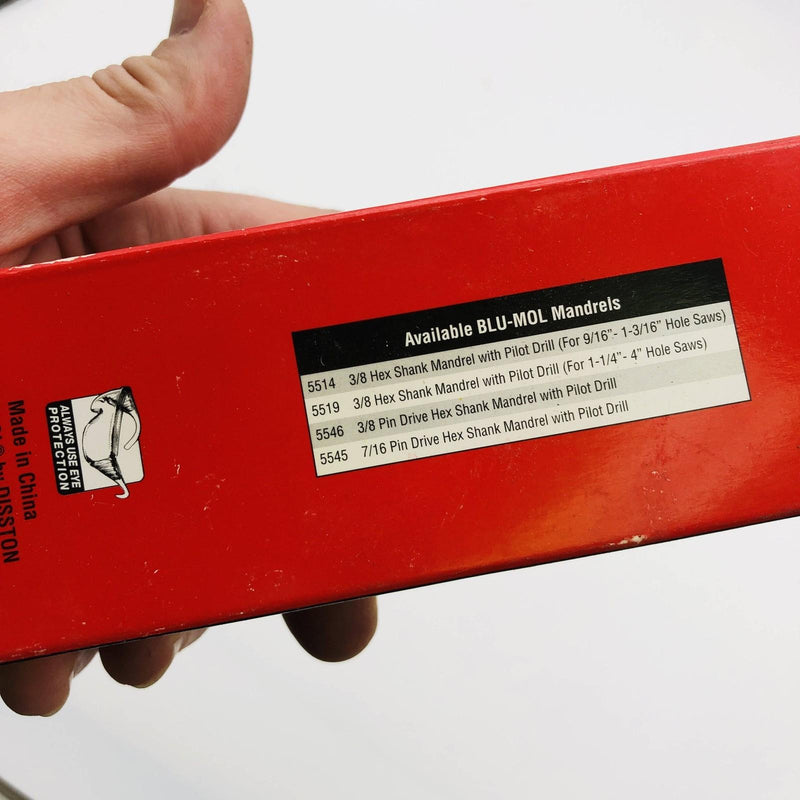 Blu Mol 5546 Pin Drive Mandrel with Pilot Drill 3/8" / 9.53mm Quick Change Hex 5