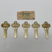 5x Segalock No 2 Key Blanks For Segal Locksets Brass Norwalk Conn 3