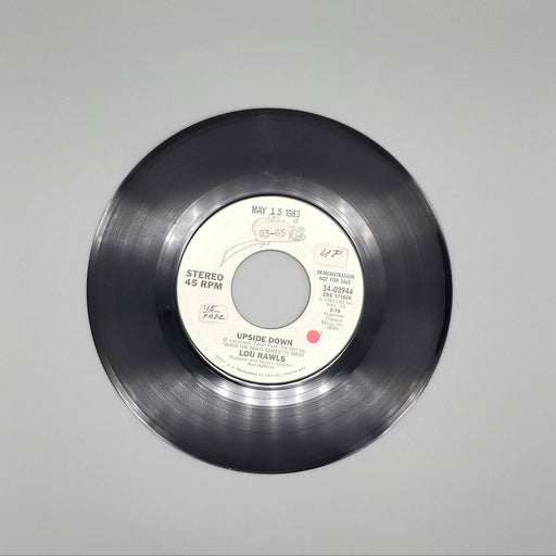 Lou Rawls Upside Down Single Record Epic 1983 34-03944 PROMO 1