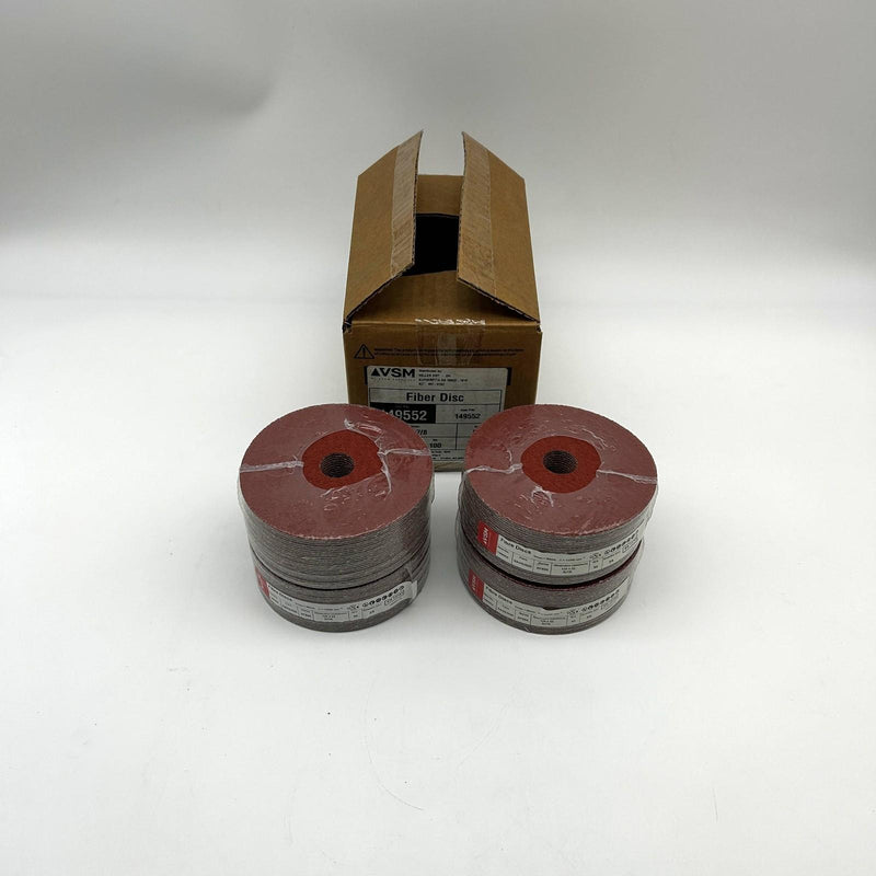 VSM 149552 Resin Fiber Disc 5" x 7/8 50 Grit XF885 Ceramic Plus SAOE 100 Discs 8