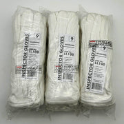 Superior LL100 Parade Inspector White Gloves Size 9 Large Cotton 36 Pairs 1