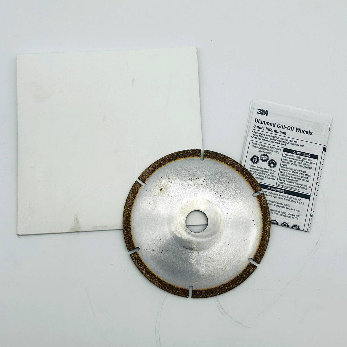 3M 51128 Diamond Cut-Off Wheel 5in x .104 x 3/4in Type 605Y Grade 3M60 ...