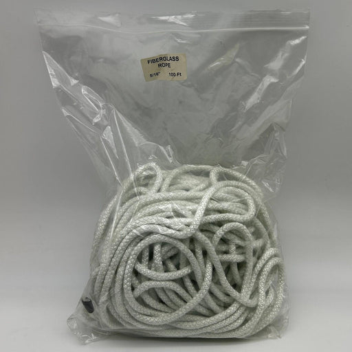 Atlantex FR05320 Fiberglass Rope 5/16" x 100 Feet Pyrotherm Thermal Rope 1000F 1