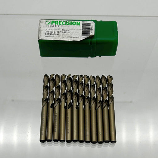 Precision Twist Drill M41CON11 Stub Drill ANSI N11 5996030 HSS-E Bronze 135 12pk 1