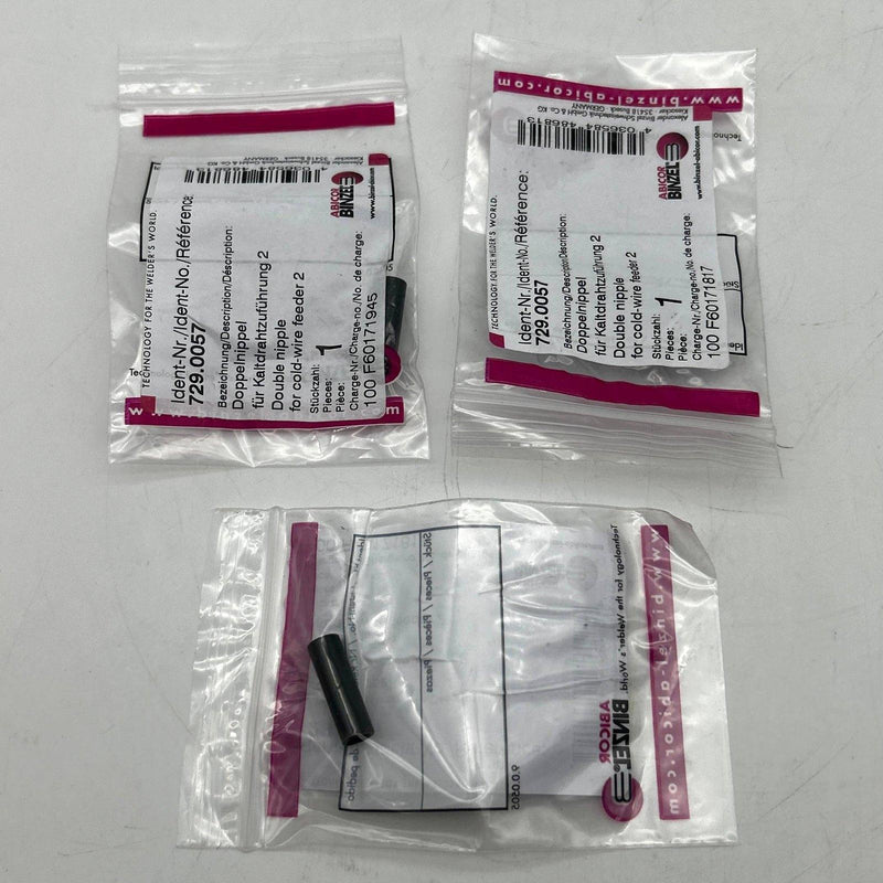 Abicor Binzel 729.0057 Double Nipple for ABITIG and ABITIG-MT Welding Torch 3ct 1