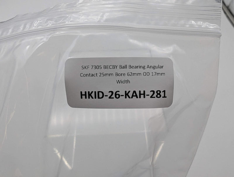 SKF 7305 BECBY Ball Bearing Angular Contact 25mm Bore 62mm OD 17mm Width 5