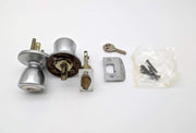 Kwikset Entry Door Knob Lock Double Cylinder Satin Chrome Bel Air 2-3/8" 440 BDL 1