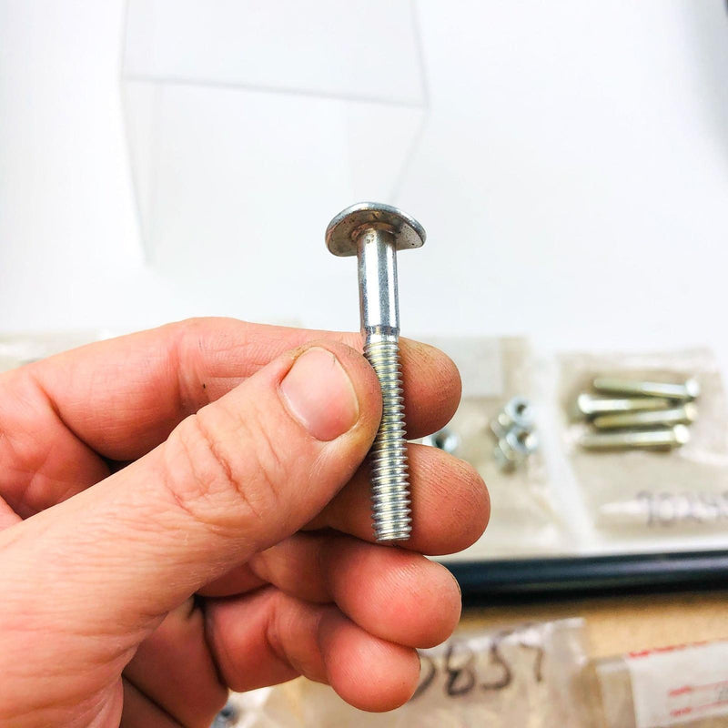 Snapper 90965 Screw Curved Head 1/4C x 1-7/8 OEM NOS Replaced 7090965 Clear Zinc 7