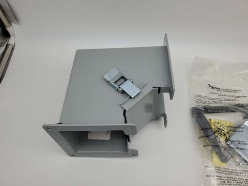 Hoffman F44LE9B Wireway Elbow 90 Degree 4" L x 4" W x 4" H Inside Open 2