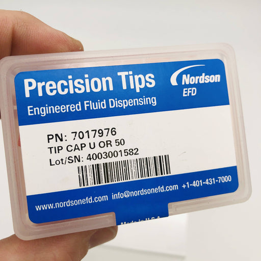 Nordson 7017976 Barrell Caps Twist-On Tip Ultra Series Orange 50/Box 2