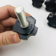 Davies 2870-N Clamping Knob Black Huskey 3/8-16 x 1-1/2 Thermoset Lot of 5 2