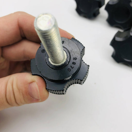 Davies 2870-N Clamping Knob Black Huskey 3/8-16 x 1-1/2 Thermoset Lot of 5 2