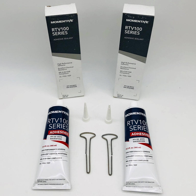 2x Momentive RTV 100 Series Silicon Rubber Adhesive Sealant RTV 102 WH 10.30oz 1