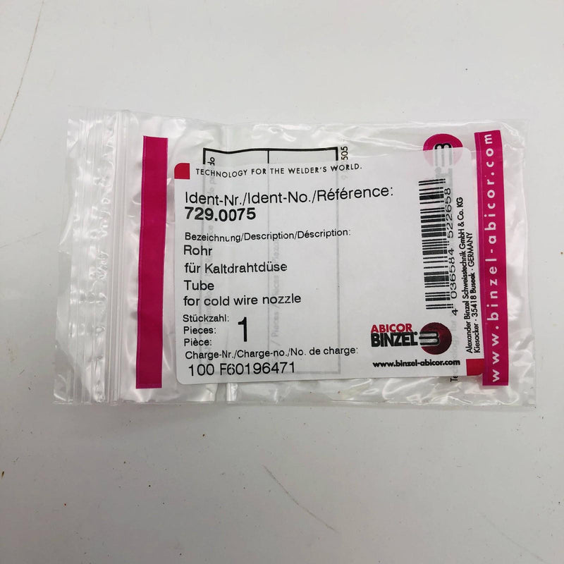 Abicor Binzel 729.0075 Tube For Cold Wire Nozzle Rohr Welding Torches 2
