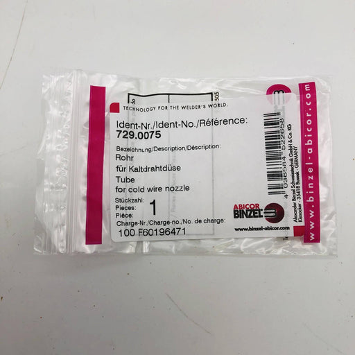 Abicor Binzel 729.0075 Tube For Cold Wire Nozzle Rohr Welding Torches 2