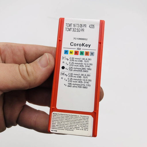 Sandvik Coromant TCMT 3 2.5 2-PR Turning Insert TCMT 16 T3 08-PR 4235 10pk 2