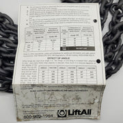 Lift-All 932QOSW10X8 4 Chain Sling 8ft Long 9/32" Grade 100 Links 11,200lb 10