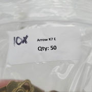 10x Arrow K7 E Key Blanks E Keyway Nickel Silver 6 Pin NOS 3