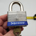 Master Lock Padlock No 5 1"L x 11/32"D Shackle 2" Body Keyed Diff USA Made Blue 1