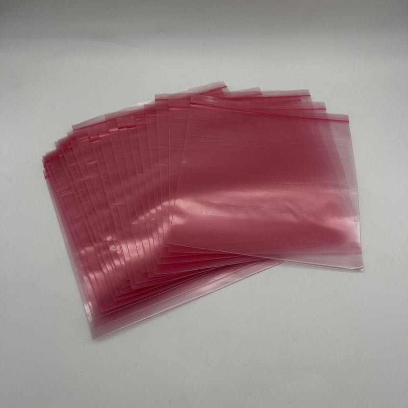 Elkay Plastics FASST41212 Pink Anti-Static Zip Lock Bags 12x12 4 Mil 25 Pack 10
