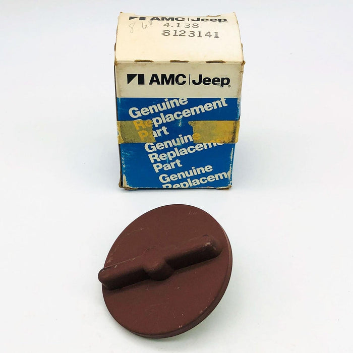 AMC Jeep 8123141 Gas Fuel Cap Nonlocking Tank Filler Primed Brown OEM NOS 1974 1