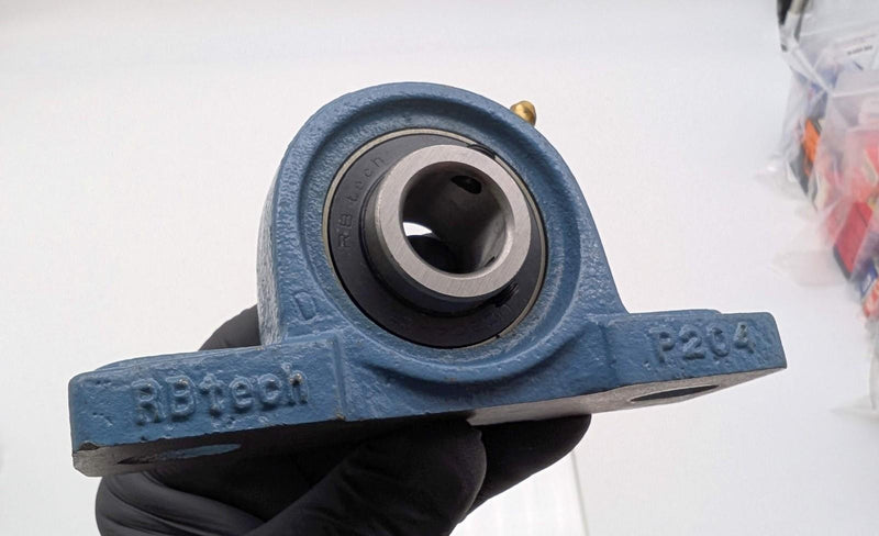 RB Tech 3/4" Pillow Block Bearing 2 Bolt Flange Cast Iron 1.22" Width UCP204-12 1