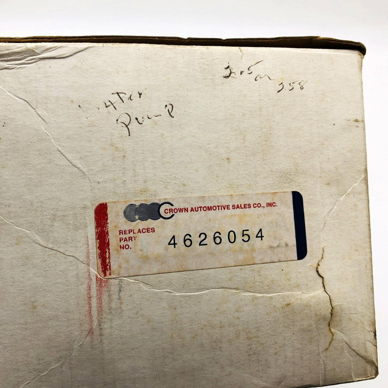 Crown 4626054 Water Pump NOS For 91-95 Jeep Wrangler 2.5L 4.0L Open 2