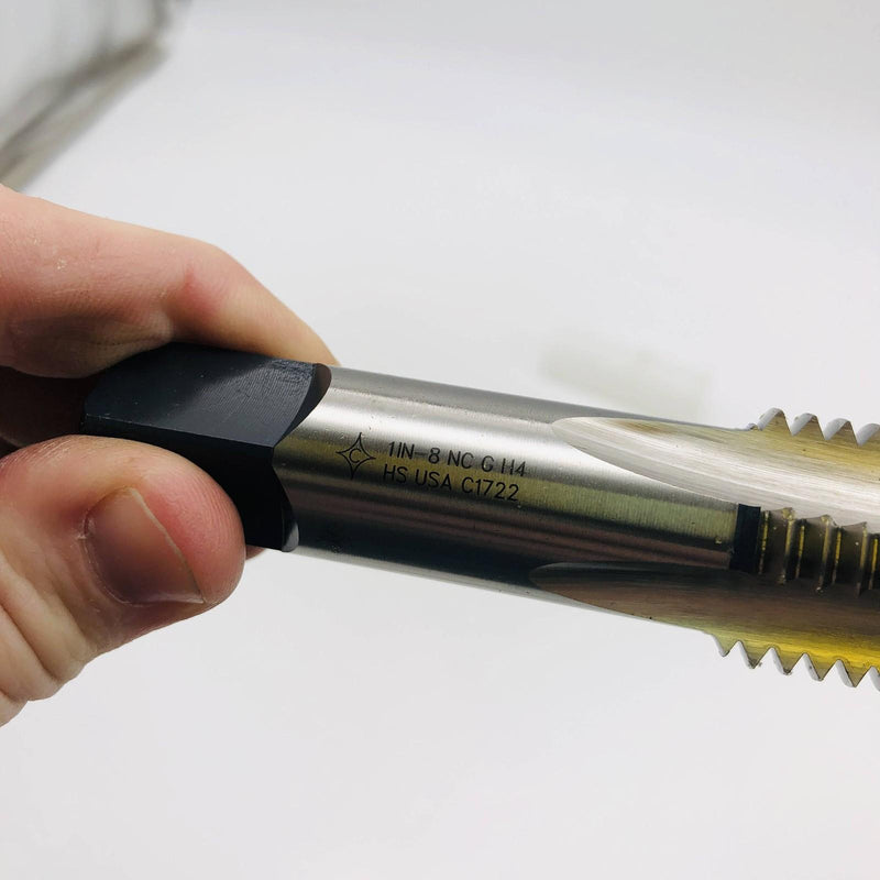 Cleveland C54923 Taper Hand Tap 1in-8 UNC H4 1001 CTD HSS 4 Flutes Straight Shan 6