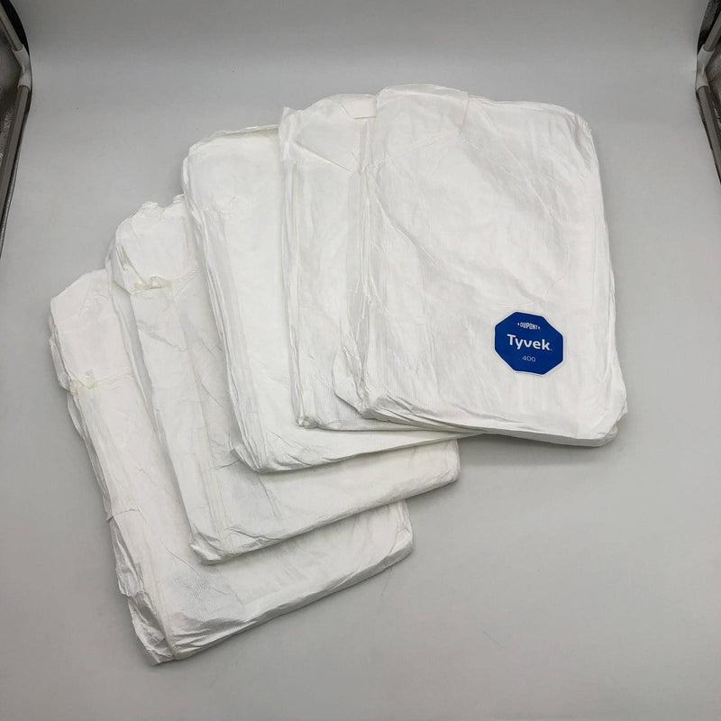 Dupont Tyvek 400 Chemical-Resistant Coverall 4XL White TY125SWH4X002500 5pk 10
