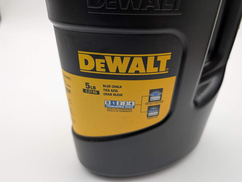 DeWalt Marking Chalk Refill Blue 5lb DWHT47062 Fade & Water Resistant Pack of 2 3