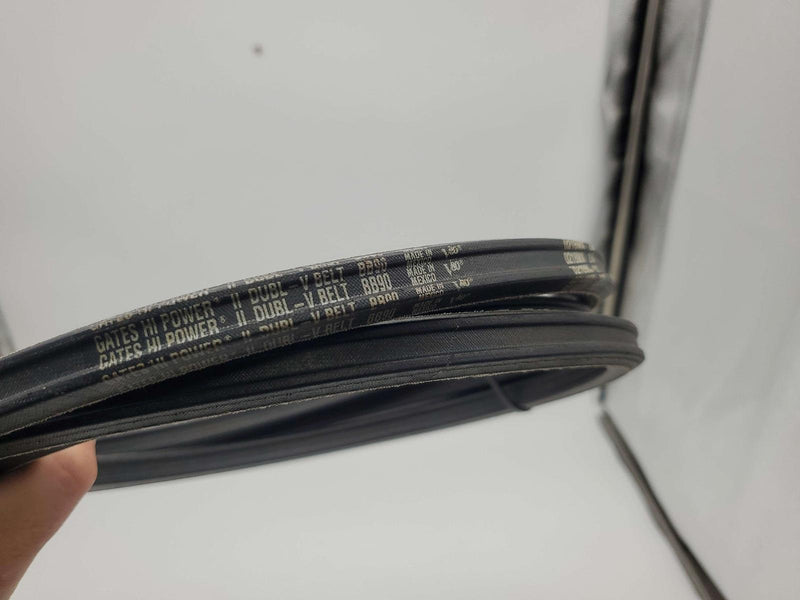 Gates BB90 Belt 2/3" Width 93" Length 0.53" Thick Hi-Power II Double V-Belt 3