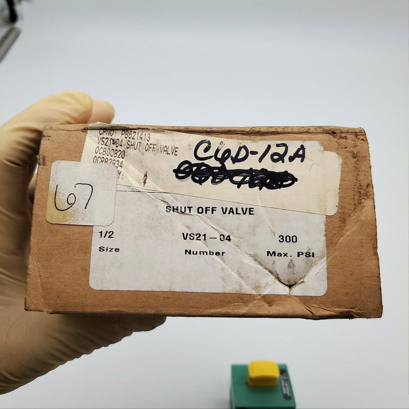 Numatics VS21-04 Shut Off Ball Valve 1/2" NPTF 300 Max PSI 6