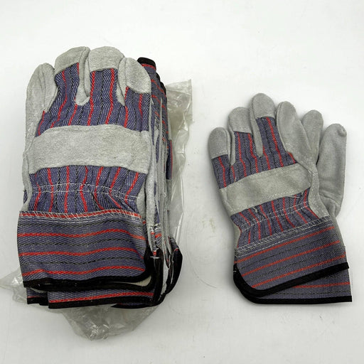 Wells Lamont Y3407 Split Leather Palm Gloves Size Large Wing Thumb 12 Pairs 1