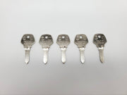 5x Ilco X101 Key Blanks For Some Harley Davidson Motorcycles Nickel Plated 3