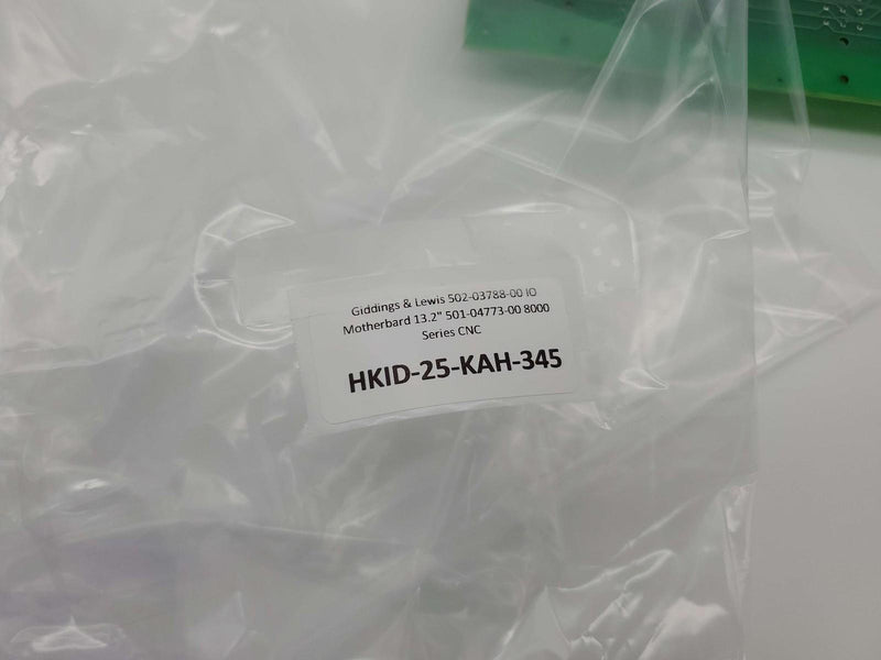 Giddings & Lewis 502-03788-00 IO Motherbard 13.2" 501-04773-00 8000 Series CNC 6