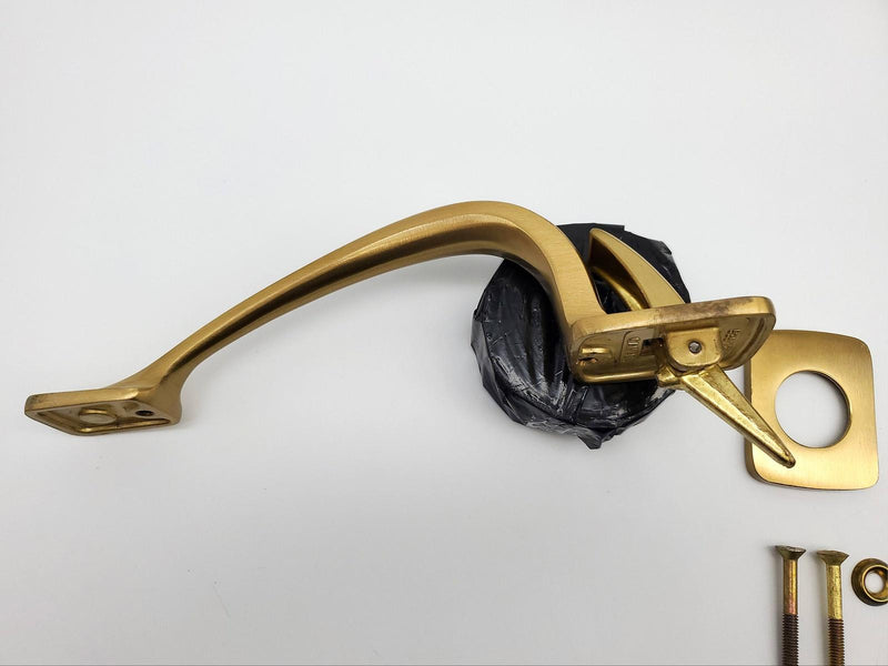 Von Duprin Door Pull 7621 Satin Bronze Thumbturn & Cylinder Trim 9-1/2" NOS 5