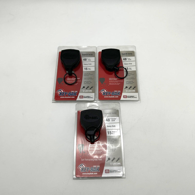 Key-Bak 0S48-803 Retractable Keychain Super48 Heavy Duty 48" Cord 15 Keys 3pk 8
