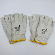 Global CR3200-11 Leather Driver Work Gloves Sz 11 2XL Keystone Thumb 2 Pairs 1